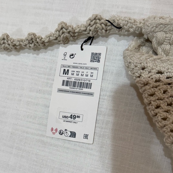 Zara Macramé Shoulder Bag - Picture 12 of 12